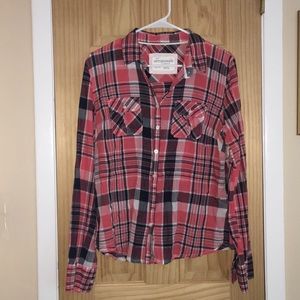 Plaid button up shirt